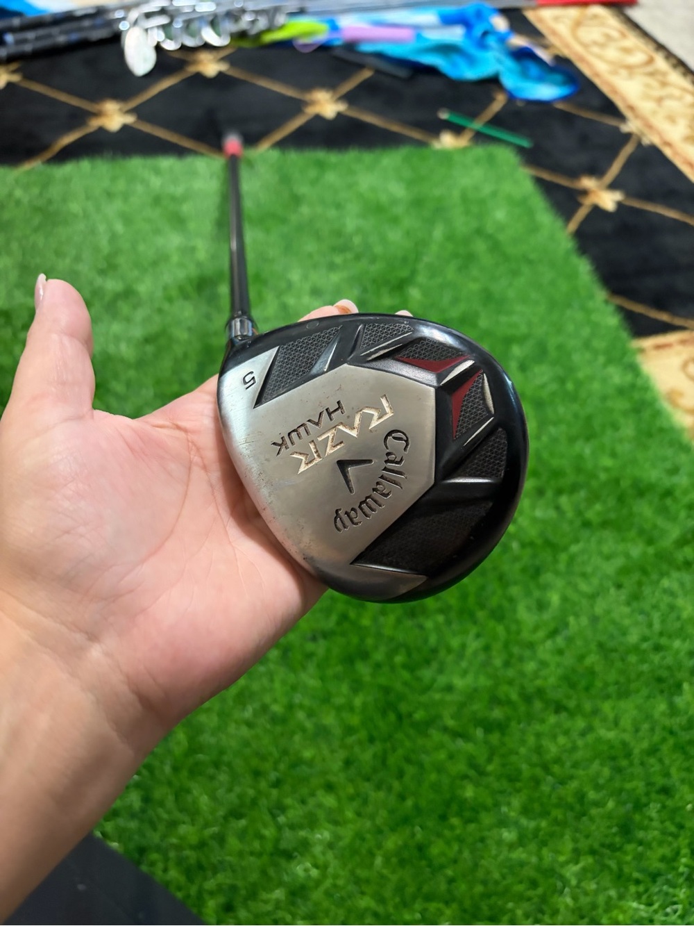 Callaway RAZR Hawk 5 Wood - Black and Silver with Red Accents